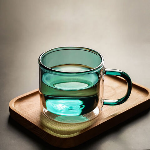 6oz de nouvelle conception des verres de thé de café ensemble avec la  poignée de verre