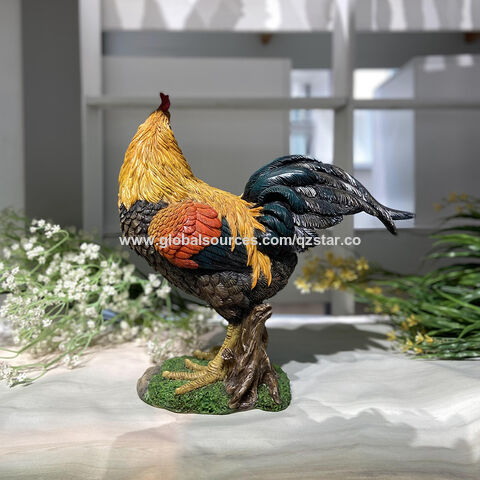 Metal Rooster Garden Statues Decor Chicken Cock Solarlight for Outdoor Farm  Patio Yard Lawn Home Decorations Golden - China Garden Decor and Solarlight  price