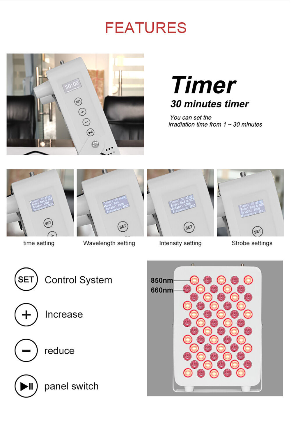 Buy Wholesale China Red Light Therapy Panel For Relief Pain Portable ...