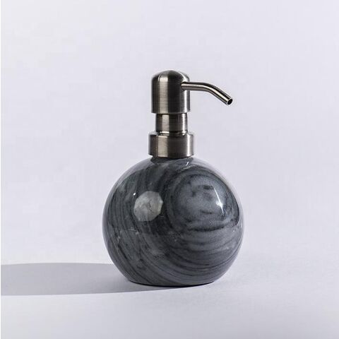 Distributeur de Savon Liquide en Marbre pour Salle de Bain - Bouteille Élégante pour Hôtels et Maisons