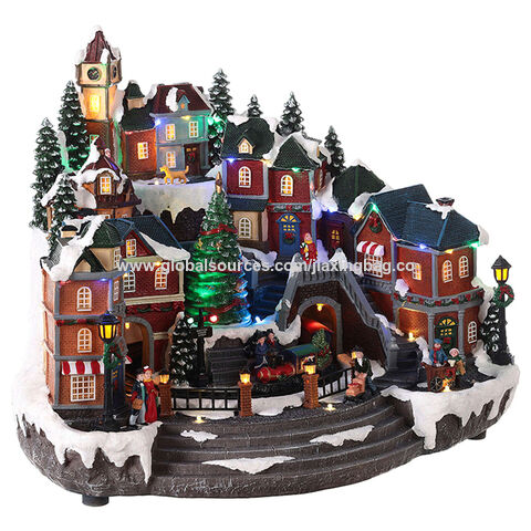 Buy Wholesale China Indoor Ornaments Glowing House Resin Lemax