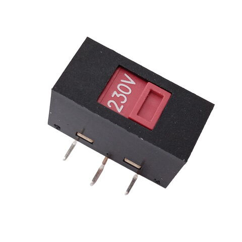 Selector de voltaje, interruptor deslizante SPDT de 115V a 230V, selector de voltaje de 2 posiciones, 3 pines, terminal para PCB