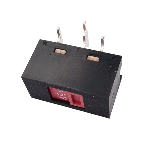 Selector de voltaje, interruptor deslizante SPDT de 115V a 230V, selector de voltaje de 2 posiciones, 3 pines, terminal para PCB