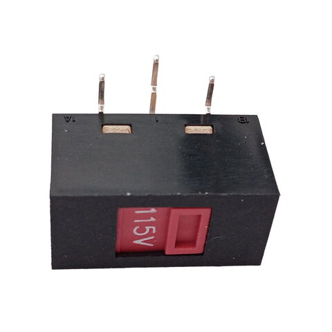 Selector de voltaje, interruptor deslizante SPDT de 115V a 230V, selector de voltaje de 2 posiciones, 3 pines, terminal para PCB