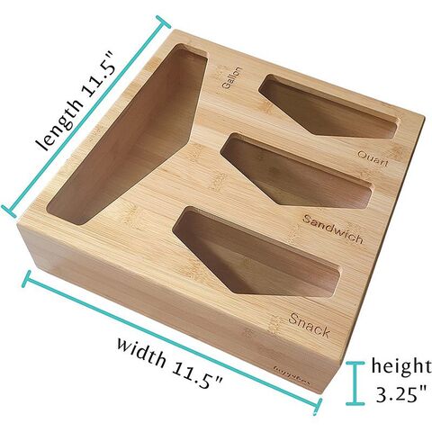 Buy Wholesale China Factory Price Wholesale Cheap Eco-friendly 2 Pack  Bamboo Spice Packet Organizers With 3 Divided Sections For Kitchens,  Restaurant & Box at USD 2.55