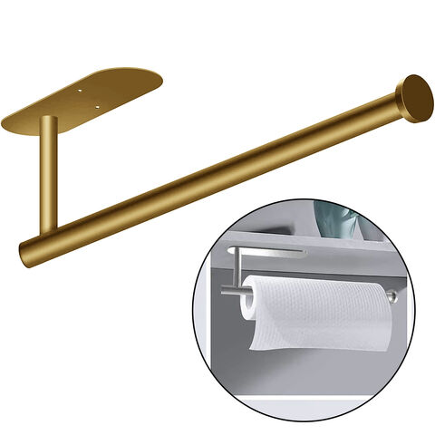 Stainless Steel Paper Towel Holder Adhesive Toilet Roll Paper
