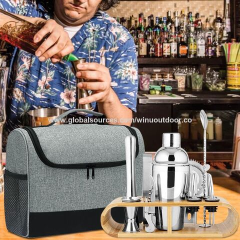 Kit Barista Portatile Eligara - 17 Pezzi, Borsa In Tela, Per Cocktail E Feste - Foto 7