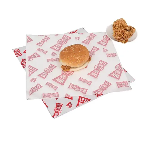 Wrapping Paper Roll Takeaway Fast Food Wrapping Paper, Hamburger