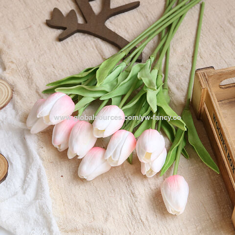 Tulip Flowers Tulips Real Touch Tulips Artificial Flowers Floral Stems  Artificial Tulips P 