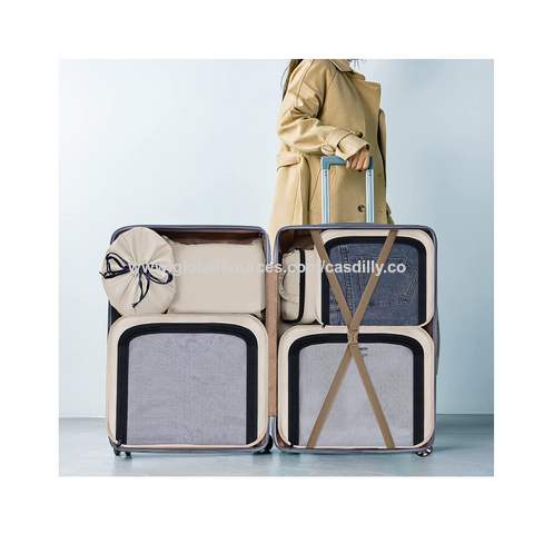 Set de 9 valises boîte d'emballage, organisateur de bagages de voyage avec  sac à vêtements sales, sac de rangement de compression pour chaussures