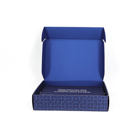 High Quality Navy Blue Cardboard Paper Box