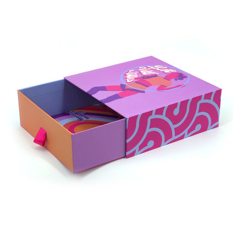 Personalizar el logotipo de impresión cajas de cajones productos de cartón embalaje cajas de papel correderas