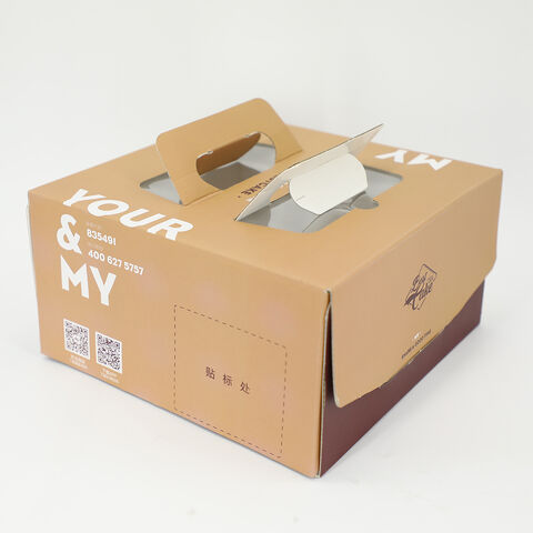 Boîte à Gâteau Personnalisée - Packaging Carton A Poignée