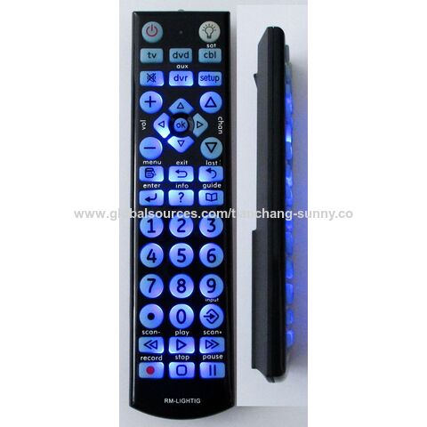 Control remoto STB para dispositivos TV/DVD/SAT/CBL/DVR con 10m de distancia de trabajo, diseños personalizados