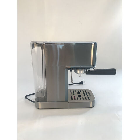 Máquina de café expreso con bomba de 20 bares, cafetera italiana de 850 W,  tanque de agua extraíble de 1.6 l, con varita de leche espumosa, para café