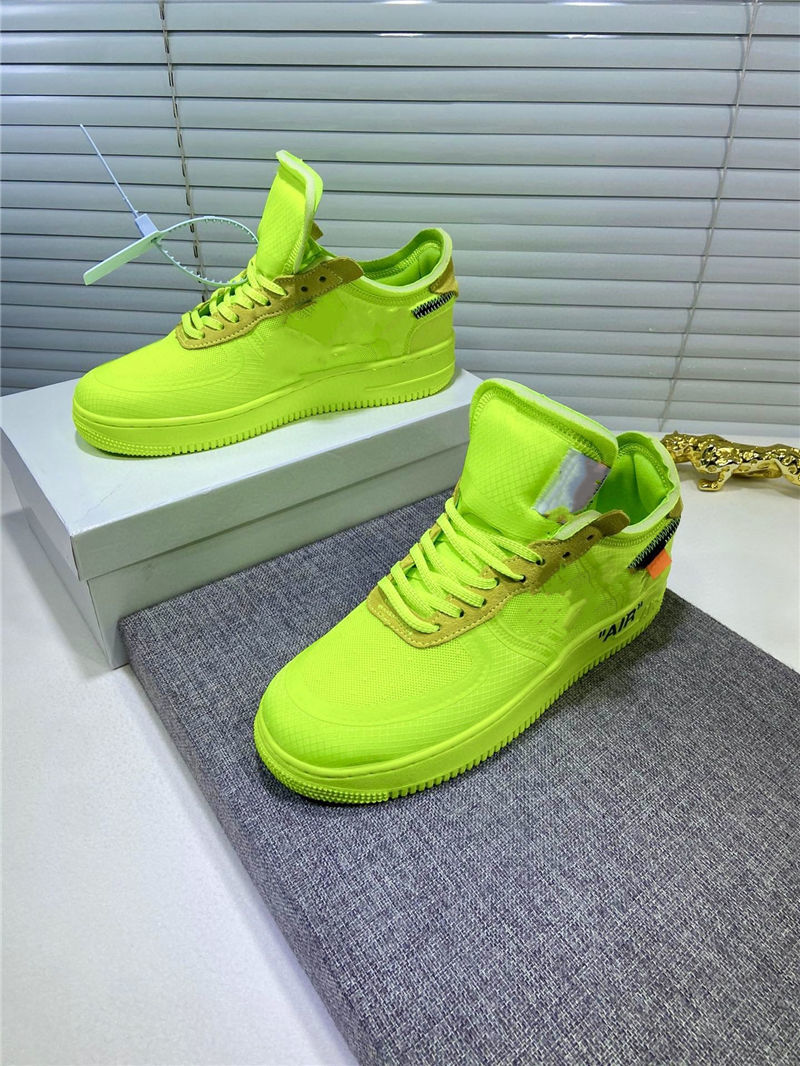 Sports Outdoor Nike Air Force 1 Utility Volt Green Men''''s Running Shoes