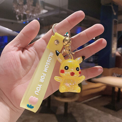 Porte-clés Pokemon Pikachu en PVC pour hommes et garçons, porte