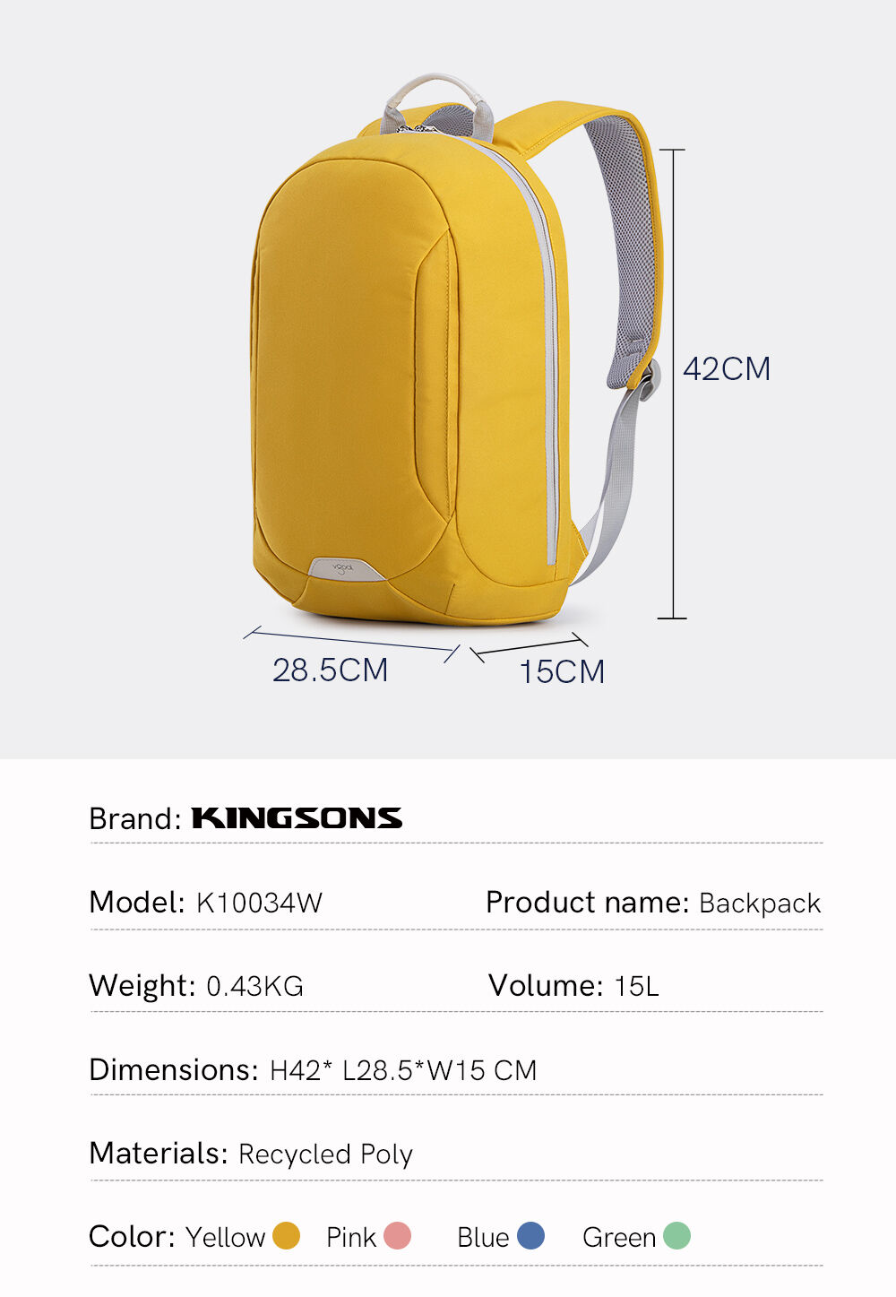 Manufacture College Student Recycle Polyester Laptop/ Book