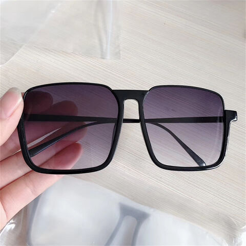 Buy Wholesale China Sunglasses Square New Retro Large Frame Sunglasses  Women Unisex Trendy Bottom Half Frame Gifts & Half Frame Square Sunglasses  at USD 2.63