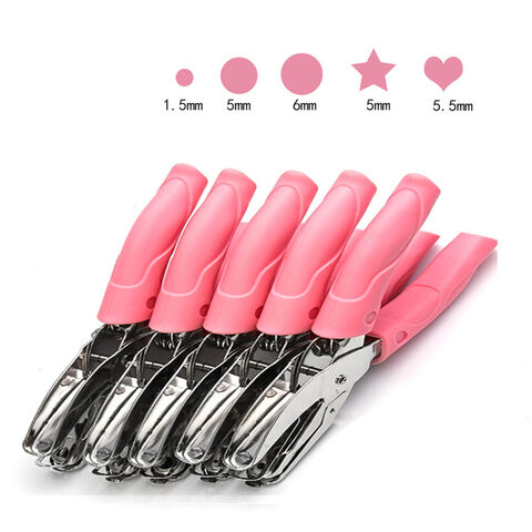 Pince à poinçonner outils à main accessoires de bricolage fer rose multi-style rond cœur étoile à main
