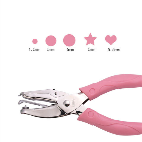 Pince à poinçonner outils à main accessoires de bricolage fer rose multi-style rond cœur étoile à main