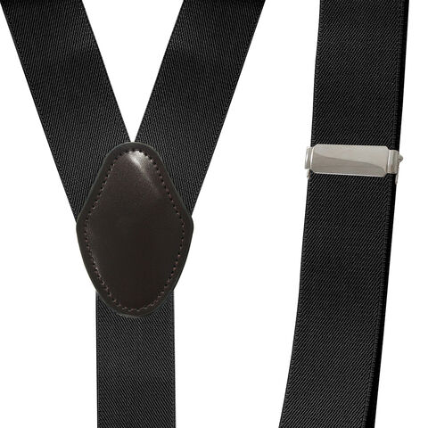 Heavy Duty Clip Suspenders Y Back Straps With Clips Work Pants Adjustable  Mens