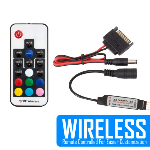 Tira flexible LED adhesiva multicolor de 204 "5M RGB, con control remoto