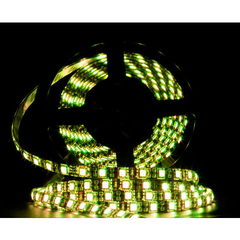 Tira flexible LED adhesiva multicolor de 204 "5M RGB, con control remoto