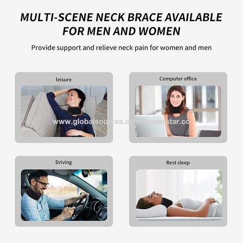 Buy Wholesale China Soft Foam Neck Brace Universal Cervical Collar,  Adjustable Neck Support Brace For Sleeping - Relieves Neck Pain And Spine  Pressure & Neck Brace at USD 4.95