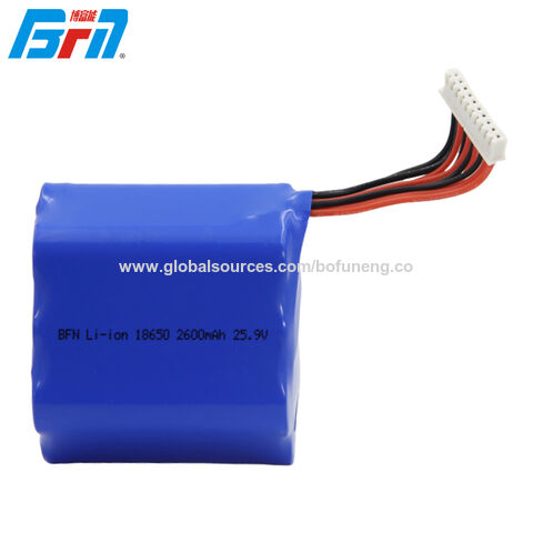 1S 3.7V 1800mAh 18650 Lithium-Ion Battery Pack with BMS Protection