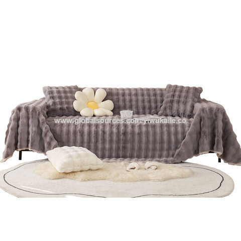 Comprar Funda de sofá antideslizante de Color sólido, cojín de sofá de  felpa suave y grueso, toalla para decoración de muebles de sala de estar,  fundas de sofá