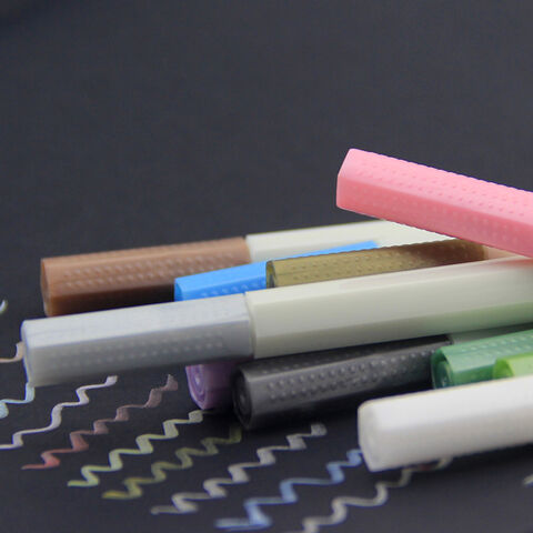 Metallic Brush Pen, Metallic Brush Tip Art Water Based Paint Ink, 24 Customized Package