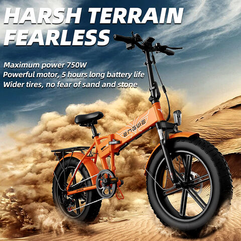 Vélo électrique pliant, pneus larges 20 pouces, 750W, VTT électrique pour le B2B