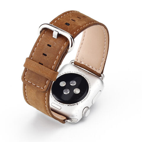 Brown Horse Sport PU Leather Soft Strap Band for iWatch Series 5 4