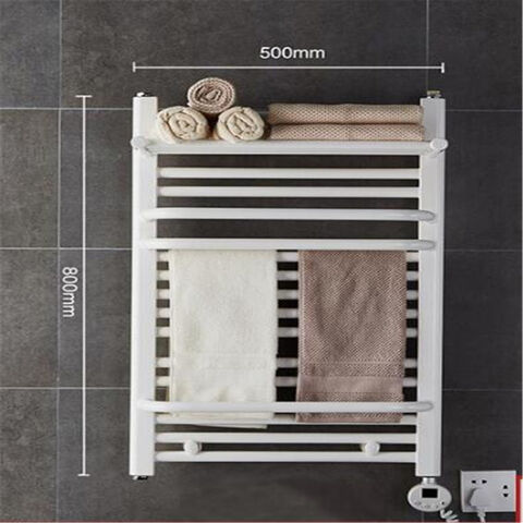 BEESOM Calentador de toallas eléctrico con temporizador, calentador de  toallas calentado, toallero eléctrico inteligente de temperatura constante