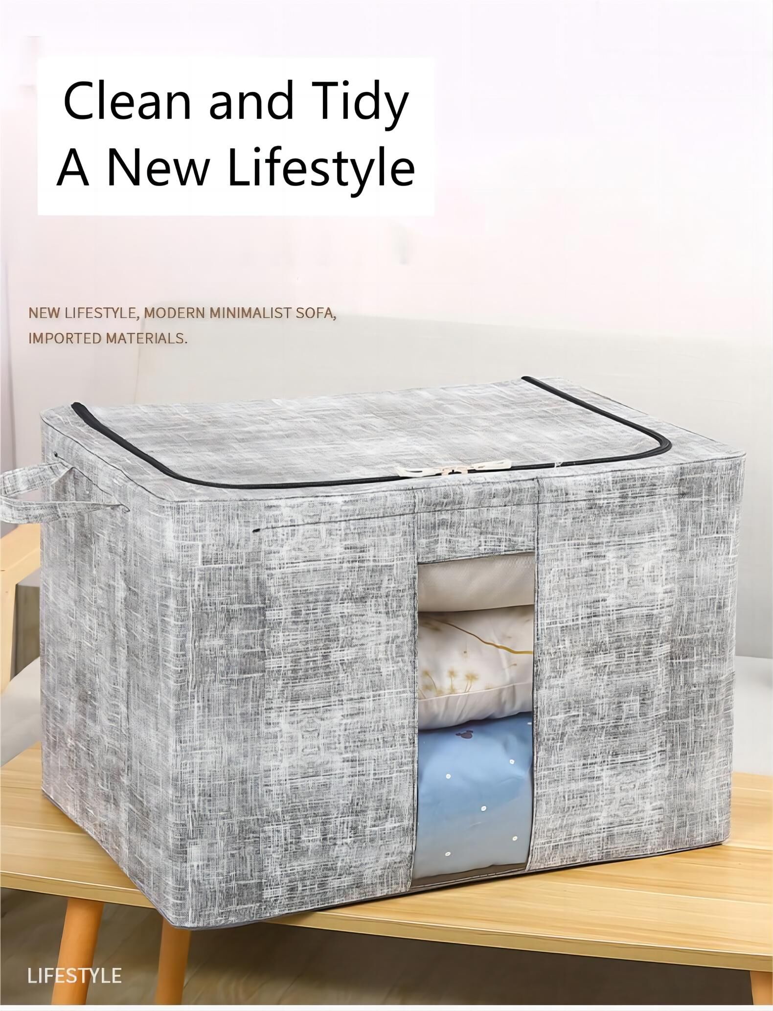 Buy Wholesale China 66l Foldable Clothes Storage Bins Box Stackable