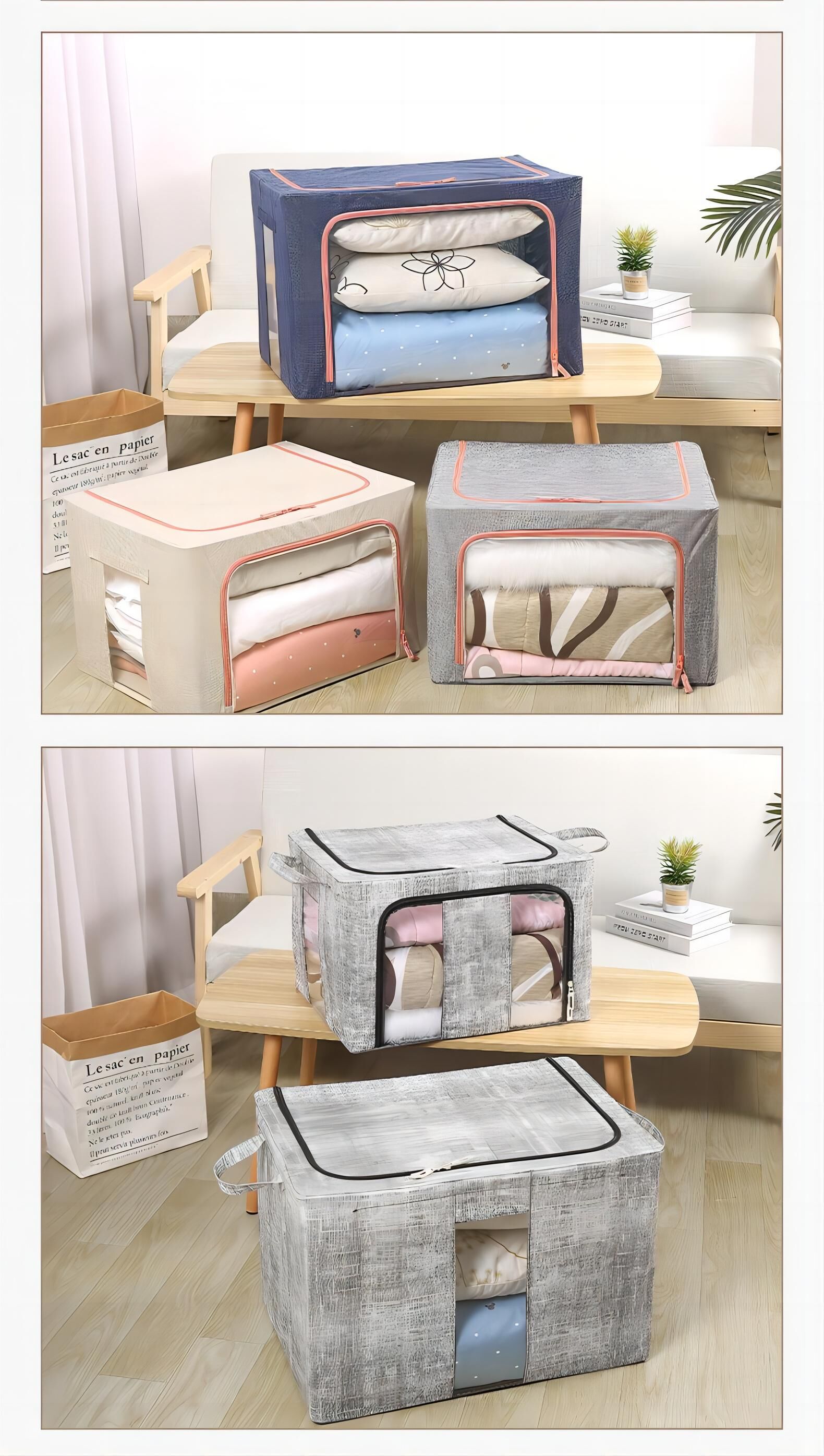 Buy Wholesale China 66l Foldable Clothes Storage Bins Box Stackable