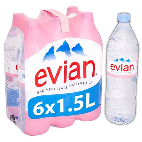 evian® 330 mL Glass Bottled Water