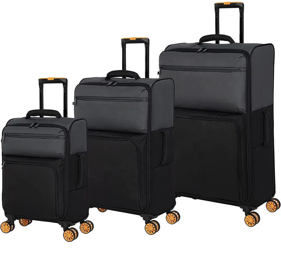 Buy Wholesale China Polyester Luggage Soft Shell Expandable Spinner