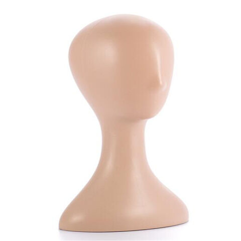 Plastic Head Model Head Wig Head Mannequin Manikin Long Neck Wig Display  Head,100% New