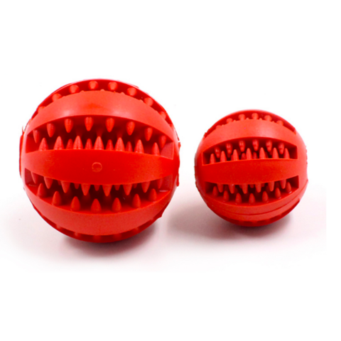 Dropship Pet Dog Toy Interactive Rubber Balls For Small Large Dogs Puppy  Cat Chewing Toys Pet Tooth Cleaning Indestructible Dog Food Ball to Sell  Online at a Lower Price