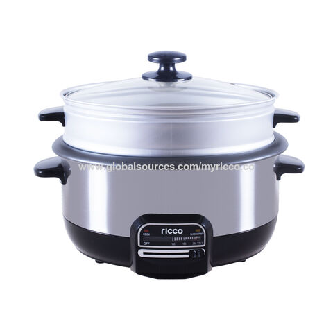 Portable Micro Pressure Electric Cooker 1.8L Stainless Steel Multi