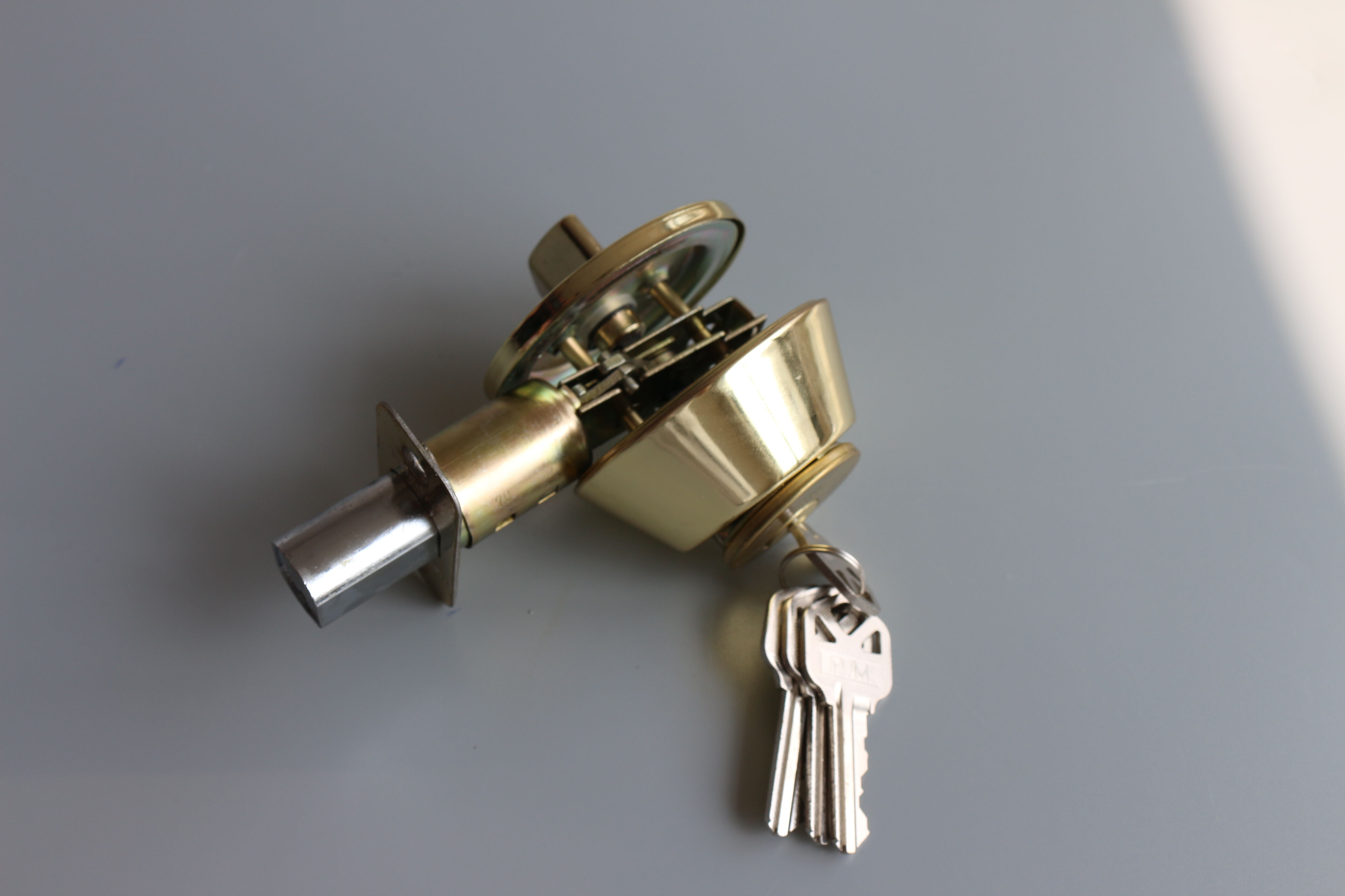Buy Wholesale China Wholesale Polished Brass Single Cylinder Deadbolt