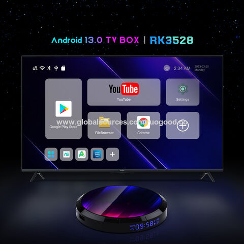 4GB 64GB Android 13.0 Smart TV Box H96 MAX RK3528 Rockchip Wifi6 8K Dual  Wifi Media Player TVBOX