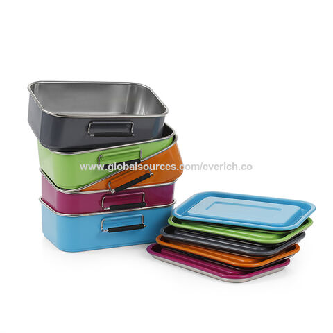 Tupperware Slim Lunch Divided Container w/ Snack Cup in Magenta / Pink /  Purple