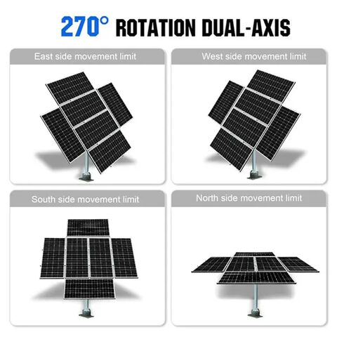 Dual Axis Solar Tracker System Help To Increase 40% Power