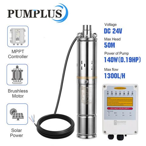 Bomba de agua sumergible AC/DC, bomba solar fuera de la red, bomba solar de  jardín, bomba de agua solar de pozo para el hogar