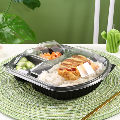 Buy Wholesale China Custom Plastic Microwavable 3 Compartments