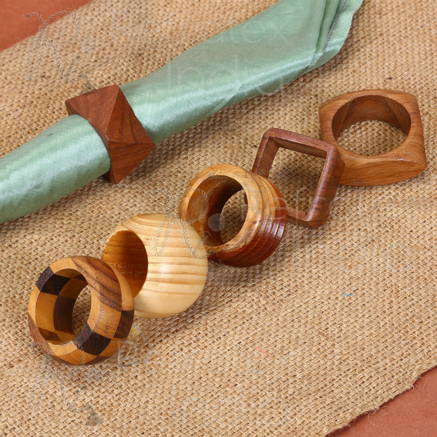 Buy Wholesale India Wooden Napkin Ring For Home, Kitchen, Dining Room