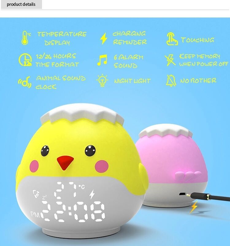 Buy Wholesale China Cat Animal Clock Mini Silicone Clock Children's Led ...